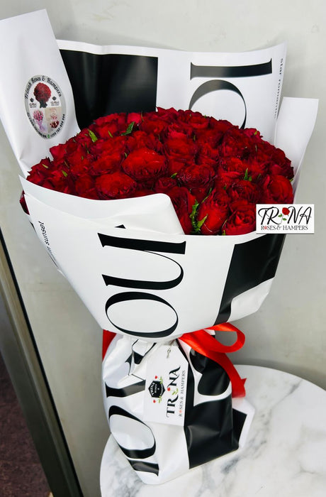 Birthday Plain Red Bouquet