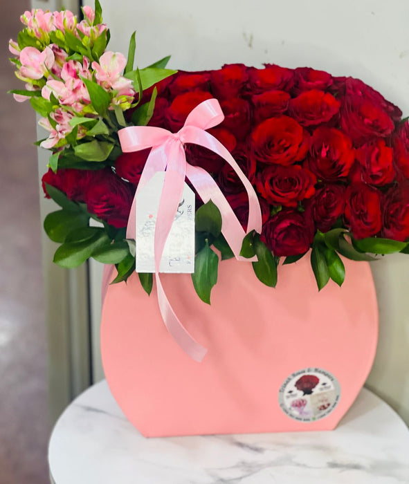 Luxury box flowers bouquet