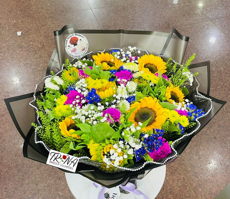 Mixed Sunflower Florals Bouquet