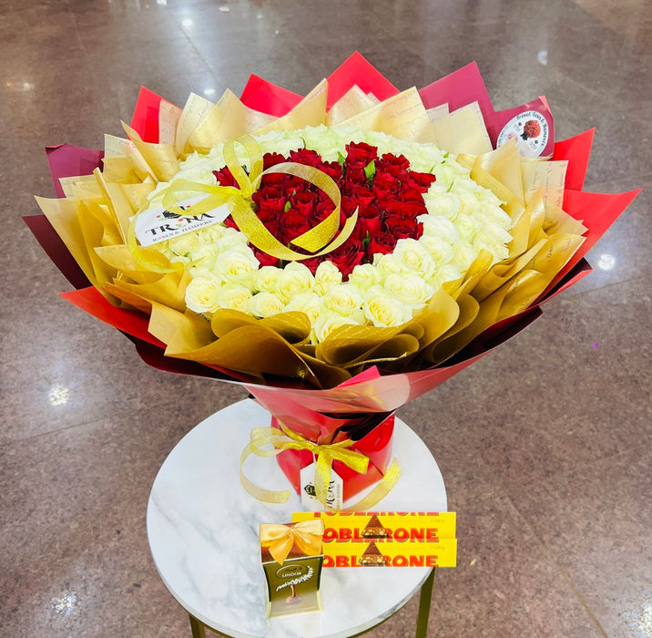 Heart Bouquet + Chocolates