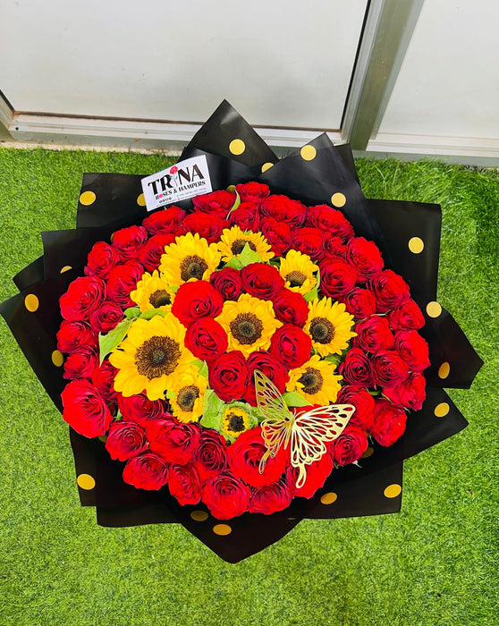 Sunflower Love Bouquet – Bright, Bold & Heartfelt