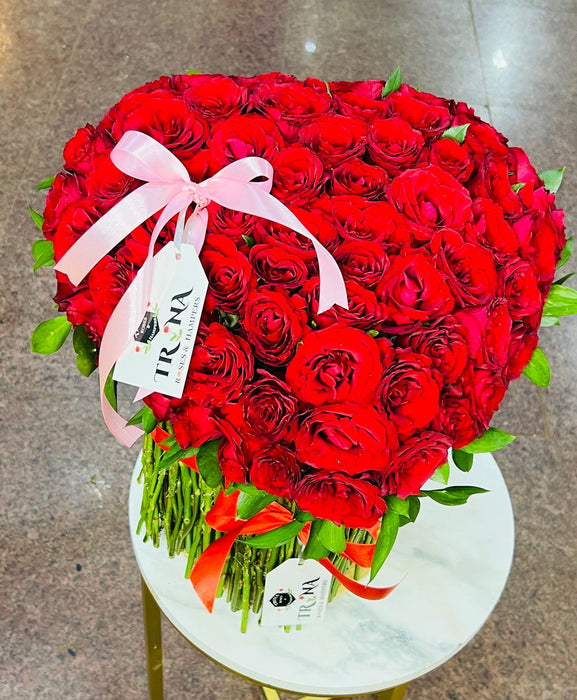 Standing Heart Rose Bouquet