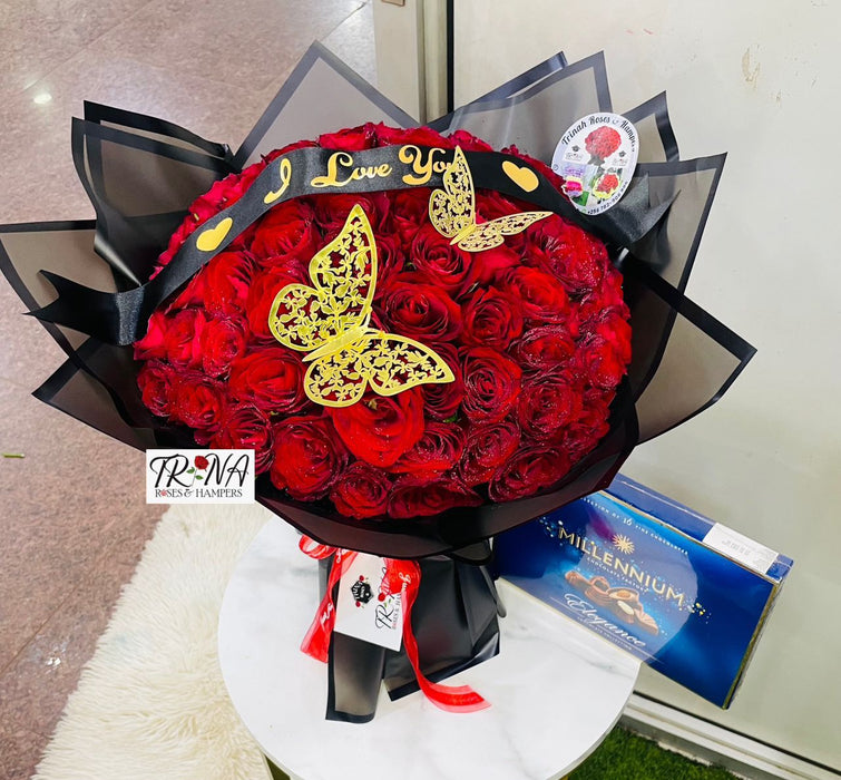 Love Bouquet + Chocolate Pack