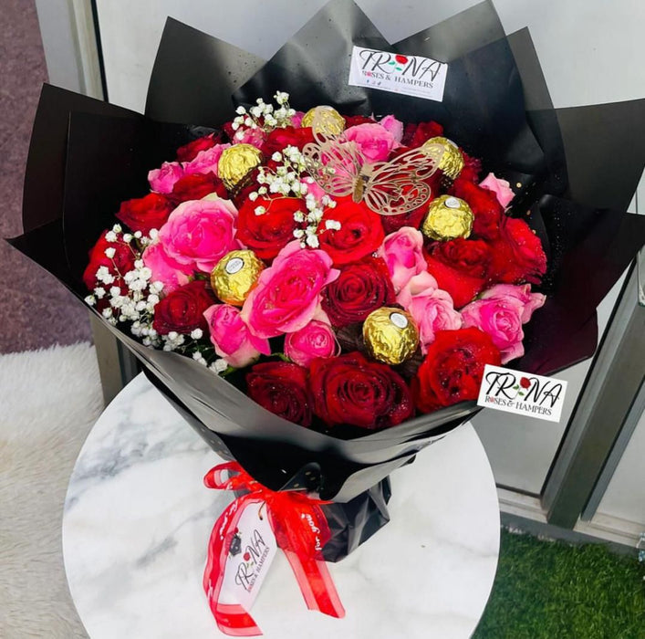 Mixed Flowers + Chocolates