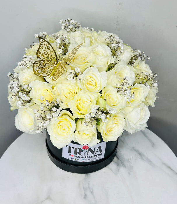 Box of White Flowers